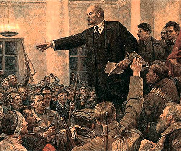 Владимир Серов. Ленин провозглашает Советскую власть. 1947 62-03.jpg