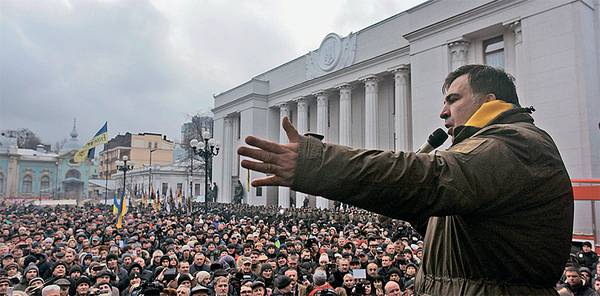 Михаил Саакашвили выступает на Украине проамериканским тараном 44-02.jpg ТАСС