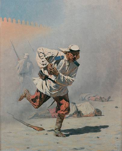 Смертельно раненный. 1873. Холст, масло. ГТГ 68-02.jpg