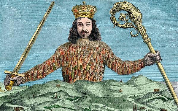 Фрагмент титульного листа книги Томаса Гоббса «Левиафан» (1651) 46-02.jpg