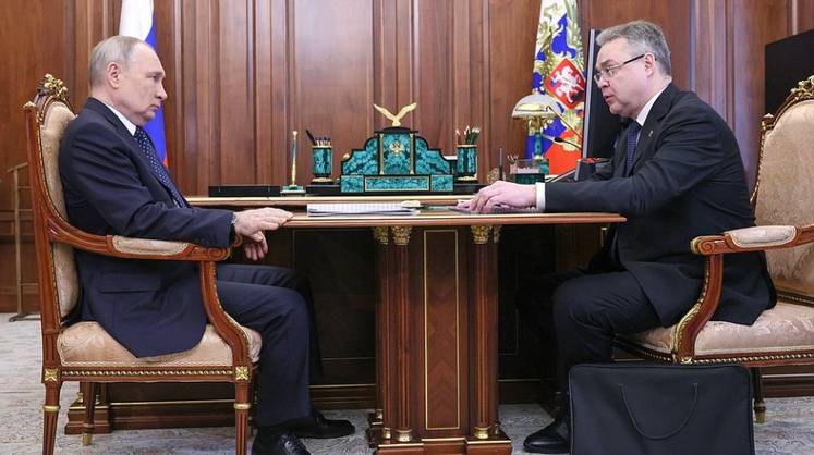 Губернатор Ставропольского края рассказал Путину о проектах «ЛУКойла» и «ЕвроХима»