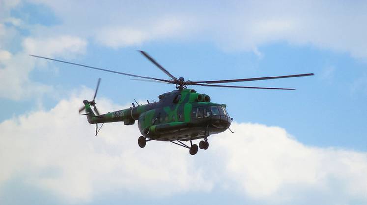 Вертолёт Ми-8 совершил жёсткую посадку в Воронежской области
